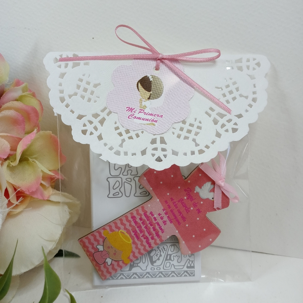 Baptism party favors. Cross First communion girl party favors. Primera comunión